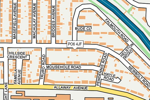 PO6 4JF map - OS OpenMap – Local (Ordnance Survey) PO6 4JF map - OS OpenMap – Local (Ordnance Survey)
