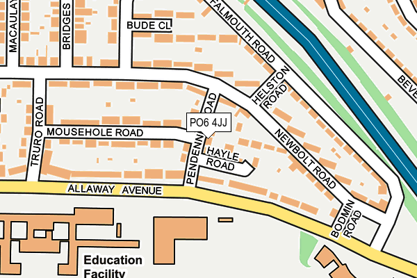 PO6 4JJ map - OS OpenMap – Local (Ordnance Survey) PO6 4JJ map - OS OpenMap – Local (Ordnance Survey)