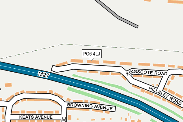 PO6 4LJ map - OS OpenMap – Local (Ordnance Survey) PO6 4LJ map - OS OpenMap – Local (Ordnance Survey)