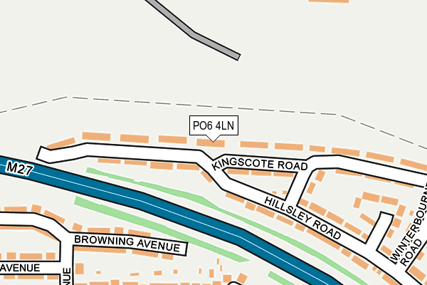 PO6 4LN map - OS OpenMap – Local (Ordnance Survey) PO6 4LN map - OS OpenMap – Local (Ordnance Survey)