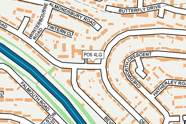 PO6 4LQ map - OS OpenMap – Local (Ordnance Survey) PO6 4LQ map - OS OpenMap – Local (Ordnance Survey)