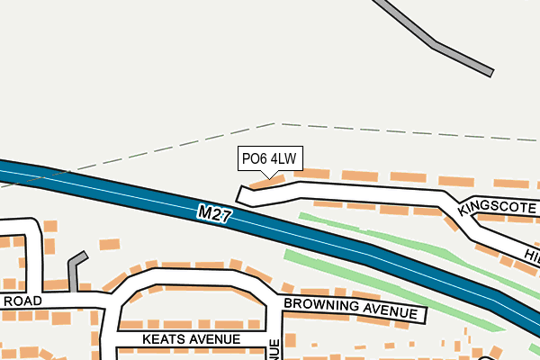 PO6 4LW map - OS OpenMap – Local (Ordnance Survey) PO6 4LW map - OS OpenMap – Local (Ordnance Survey)