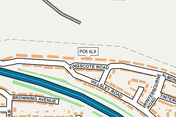 PO6 4LX map - OS OpenMap – Local (Ordnance Survey) PO6 4LX map - OS OpenMap – Local (Ordnance Survey)