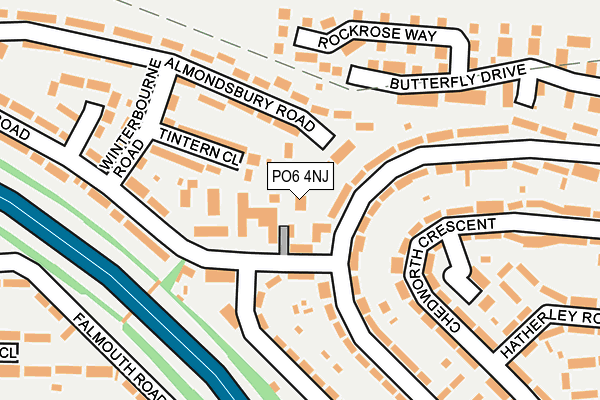 PO6 4NJ map - OS OpenMap – Local (Ordnance Survey) PO6 4NJ map - OS OpenMap – Local (Ordnance Survey)