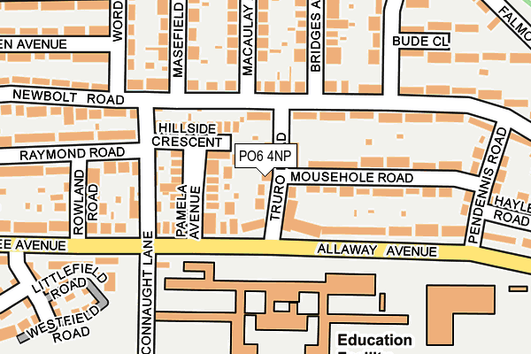 PO6 4NP map - OS OpenMap – Local (Ordnance Survey) PO6 4NP map - OS OpenMap – Local (Ordnance Survey)