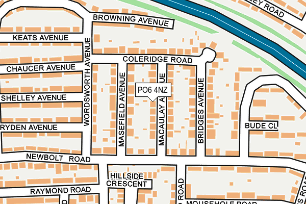 PO6 4NZ map - OS OpenMap – Local (Ordnance Survey)