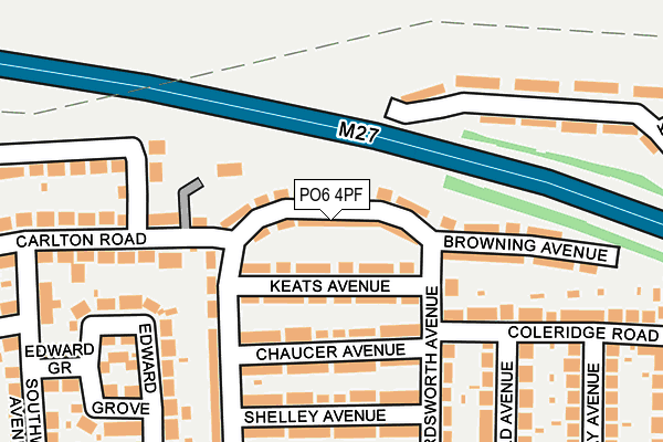 PO6 4PF map - OS OpenMap – Local (Ordnance Survey) PO6 4PF map - OS OpenMap – Local (Ordnance Survey)
