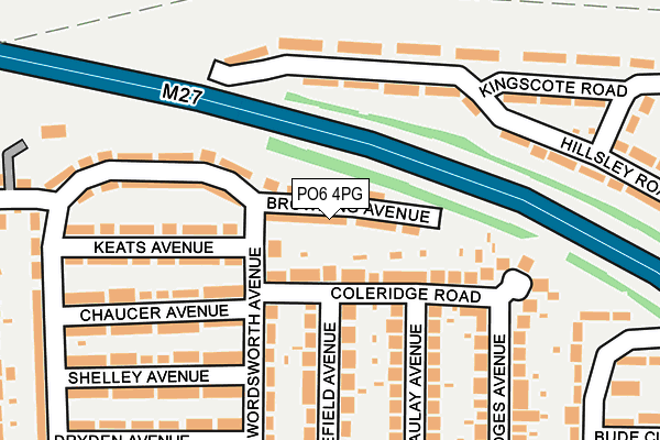PO6 4PG map - OS OpenMap – Local (Ordnance Survey) PO6 4PG map - OS OpenMap – Local (Ordnance Survey)