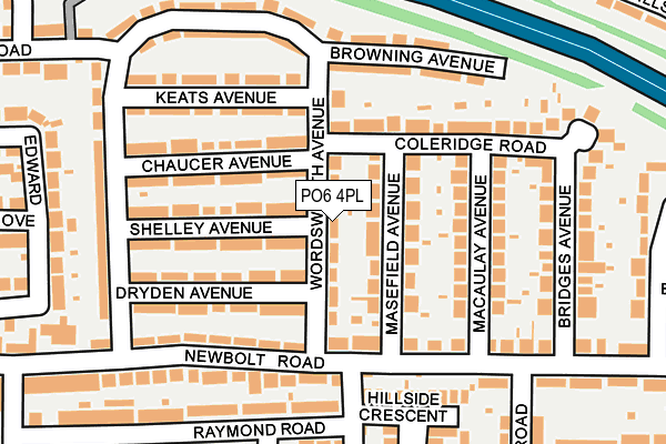PO6 4PL map - OS OpenMap – Local (Ordnance Survey) PO6 4PL map - OS OpenMap – Local (Ordnance Survey)