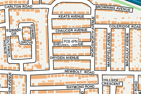 PO6 4PN map - OS OpenMap – Local (Ordnance Survey) PO6 4PN map - OS OpenMap – Local (Ordnance Survey)