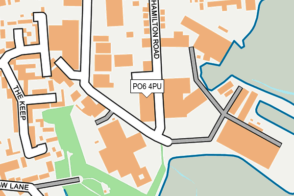 PO6 4PU map - OS OpenMap – Local (Ordnance Survey) PO6 4PU map - OS OpenMap – Local (Ordnance Survey)
