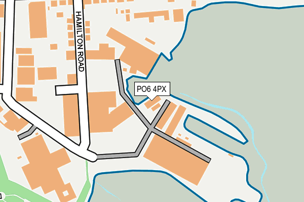 PO6 4PX map - OS OpenMap – Local (Ordnance Survey) PO6 4PX map - OS OpenMap – Local (Ordnance Survey)