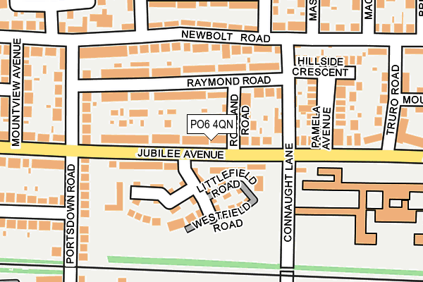 PO6 4QN map - OS OpenMap – Local (Ordnance Survey) PO6 4QN map - OS OpenMap – Local (Ordnance Survey)