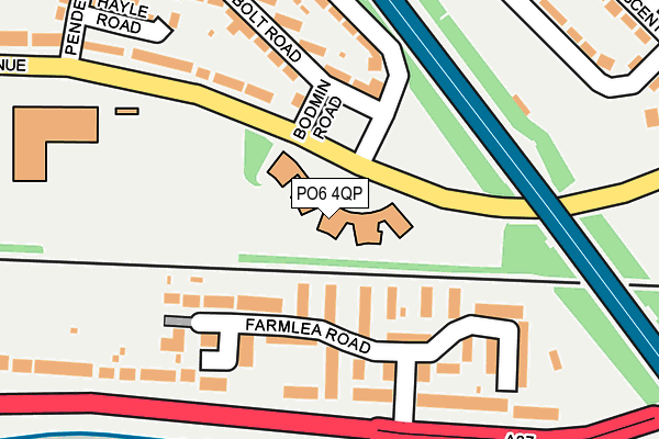 PO6 4QP map - OS OpenMap – Local (Ordnance Survey) PO6 4QP map - OS OpenMap – Local (Ordnance Survey)
