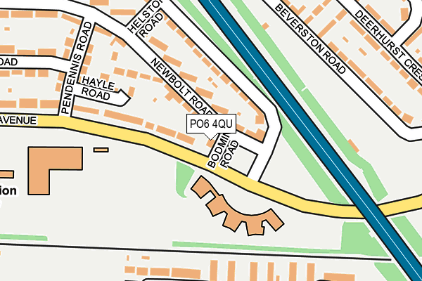 PO6 4QU map - OS OpenMap – Local (Ordnance Survey) PO6 4QU map - OS OpenMap – Local (Ordnance Survey)