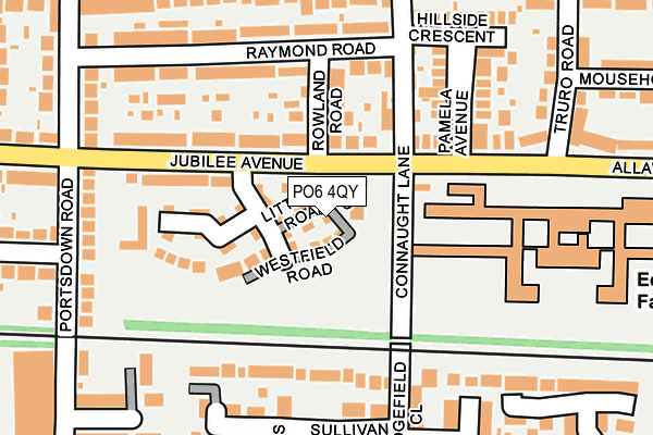 PO6 4QY map - OS OpenMap – Local (Ordnance Survey) PO6 4QY map - OS OpenMap – Local (Ordnance Survey)
