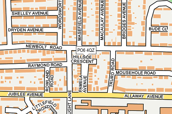 PO6 4QZ map - OS OpenMap – Local (Ordnance Survey)