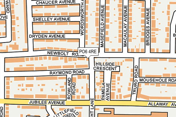 PO6 4RE map - OS OpenMap – Local (Ordnance Survey) PO6 4RE map - OS OpenMap – Local (Ordnance Survey)