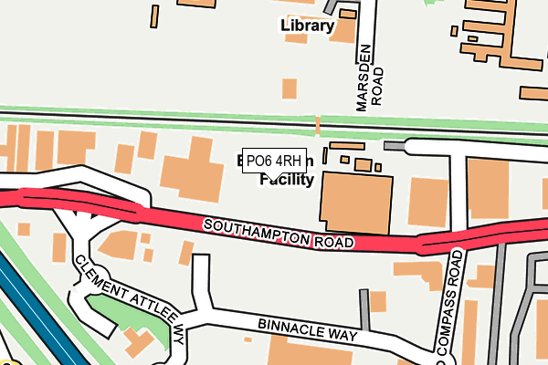 PO6 4RH map - OS OpenMap – Local (Ordnance Survey) PO6 4RH map - OS OpenMap – Local (Ordnance Survey)