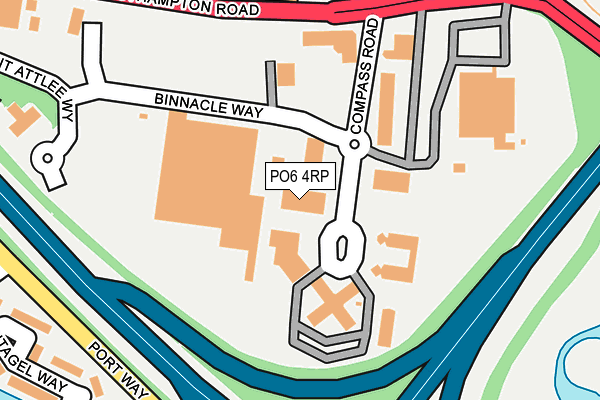 PO6 4RP map - OS OpenMap – Local (Ordnance Survey) PO6 4RP map - OS OpenMap – Local (Ordnance Survey)