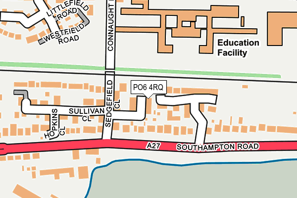 PO6 4RQ map - OS OpenMap – Local (Ordnance Survey) PO6 4RQ map - OS OpenMap – Local (Ordnance Survey)