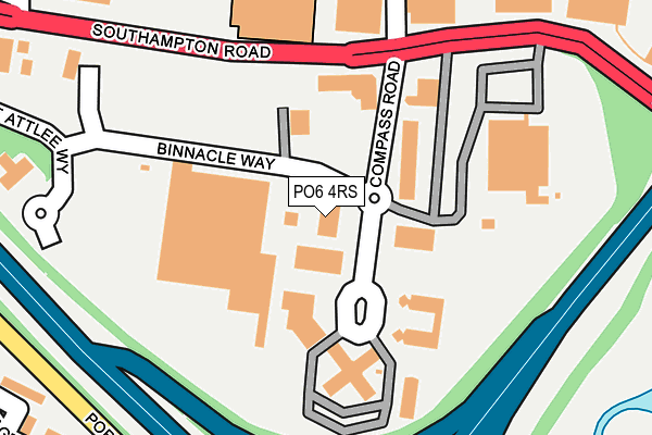 PO6 4RS map - OS OpenMap – Local (Ordnance Survey) PO6 4RS map - OS OpenMap – Local (Ordnance Survey)