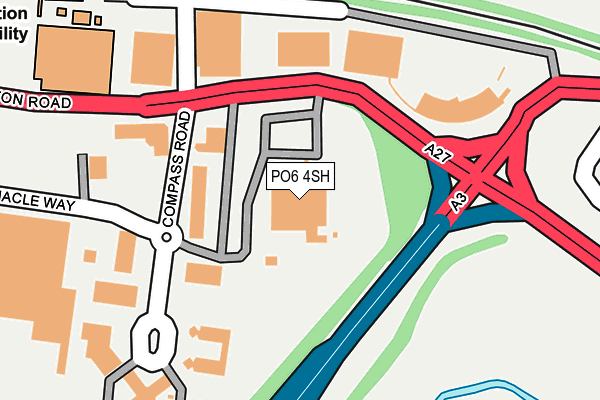 PO6 4SH map - OS OpenMap – Local (Ordnance Survey) PO6 4SH map - OS OpenMap – Local (Ordnance Survey)