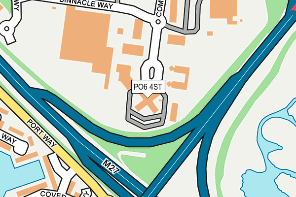 PO6 4ST map - OS OpenMap – Local (Ordnance Survey) PO6 4ST map - OS OpenMap – Local (Ordnance Survey)