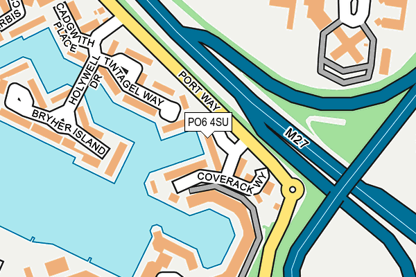 PO6 4SU map - OS OpenMap – Local (Ordnance Survey) PO6 4SU map - OS OpenMap – Local (Ordnance Survey)