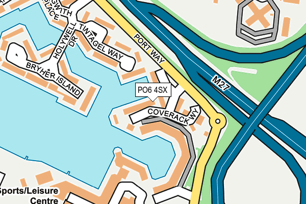 PO6 4SX map - OS OpenMap – Local (Ordnance Survey) PO6 4SX map - OS OpenMap – Local (Ordnance Survey)