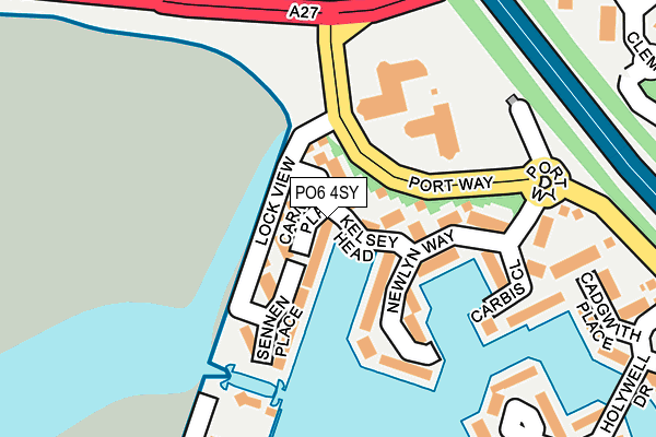 PO6 4SY map - OS OpenMap – Local (Ordnance Survey) PO6 4SY map - OS OpenMap – Local (Ordnance Survey)
