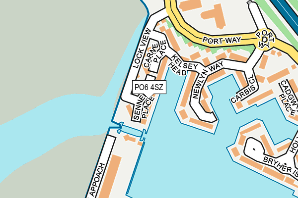PO6 4SZ map - OS OpenMap – Local (Ordnance Survey) PO6 4SZ map - OS OpenMap – Local (Ordnance Survey)