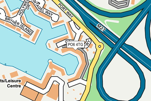 PO6 4TG map - OS OpenMap – Local (Ordnance Survey) PO6 4TG map - OS OpenMap – Local (Ordnance Survey)