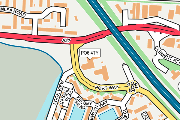 PO6 4TY map - OS OpenMap – Local (Ordnance Survey) PO6 4TY map - OS OpenMap – Local (Ordnance Survey)