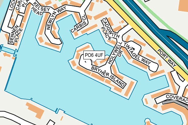 PO6 4UF map - OS OpenMap – Local (Ordnance Survey) PO6 4UF map - OS OpenMap – Local (Ordnance Survey)