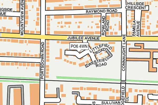 PO6 4WN map - OS OpenMap – Local (Ordnance Survey) PO6 4WN map - OS OpenMap – Local (Ordnance Survey)