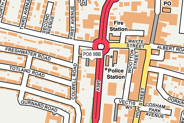 PO6 9BB map - OS OpenMap – Local (Ordnance Survey) PO6 9BB map - OS OpenMap – Local (Ordnance Survey)