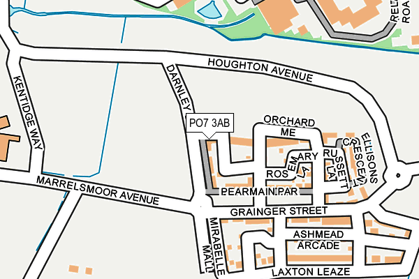 PO7 3AB map - OS OpenMap – Local (Ordnance Survey) PO7 3AB map - OS OpenMap – Local (Ordnance Survey)