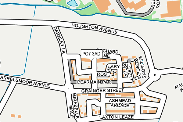 PO7 3AD map - OS OpenMap – Local (Ordnance Survey) PO7 3AD map - OS OpenMap – Local (Ordnance Survey)