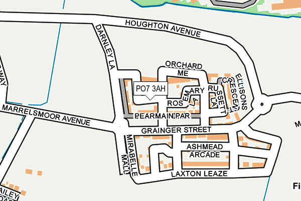 PO7 3AH map - OS OpenMap – Local (Ordnance Survey) PO7 3AH map - OS OpenMap – Local (Ordnance Survey)