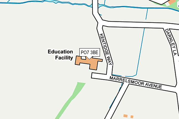 PO7 3BE map - OS OpenMap – Local (Ordnance Survey) PO7 3BE map - OS OpenMap – Local (Ordnance Survey)