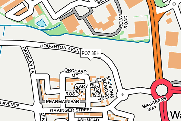 PO7 3BH map - OS OpenMap – Local (Ordnance Survey) PO7 3BH map - OS OpenMap – Local (Ordnance Survey)