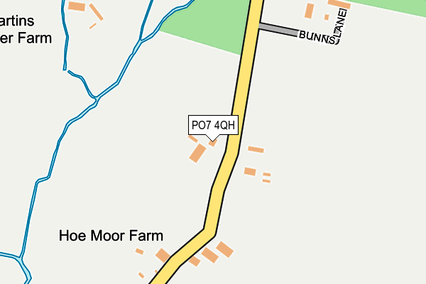 PO7 4QH map - OS OpenMap – Local (Ordnance Survey) PO7 4QH map - OS OpenMap – Local (Ordnance Survey)