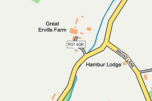 PO7 4QR map - OS OpenMap – Local (Ordnance Survey) PO7 4QR map - OS OpenMap – Local (Ordnance Survey)