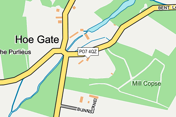 PO7 4QZ map - OS OpenMap – Local (Ordnance Survey)