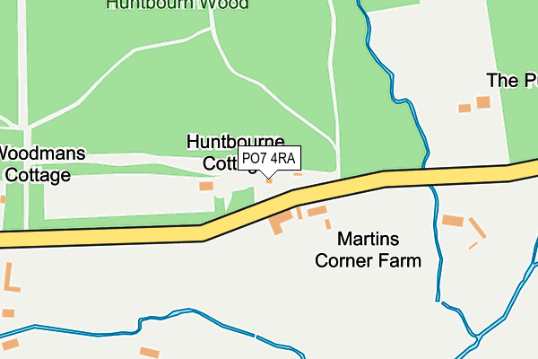 PO7 4RA map - OS OpenMap – Local (Ordnance Survey) PO7 4RA map - OS OpenMap – Local (Ordnance Survey)