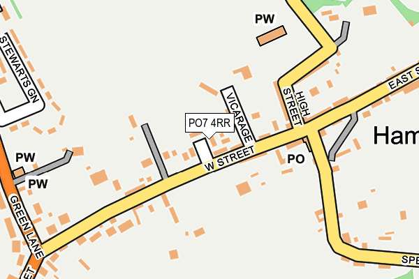 PO7 4RR map - OS OpenMap – Local (Ordnance Survey) PO7 4RR map - OS OpenMap – Local (Ordnance Survey)