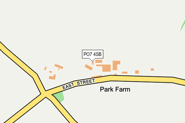 PO7 4SB map - OS OpenMap – Local (Ordnance Survey) PO7 4SB map - OS OpenMap – Local (Ordnance Survey)