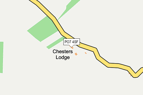 PO7 4SF map - OS OpenMap – Local (Ordnance Survey) PO7 4SF map - OS OpenMap – Local (Ordnance Survey)