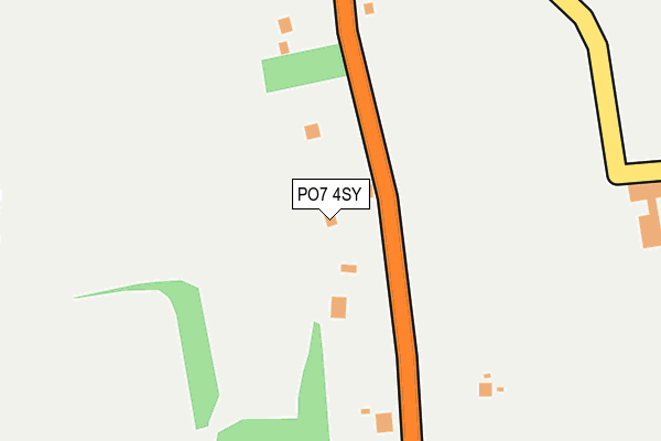 PO7 4SY map - OS OpenMap – Local (Ordnance Survey) PO7 4SY map - OS OpenMap – Local (Ordnance Survey)